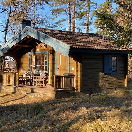 Timrad Stuga I Kanten Av Skogen Med Spa Moejlighet Mullsjö المظهر الخارجي الصورة