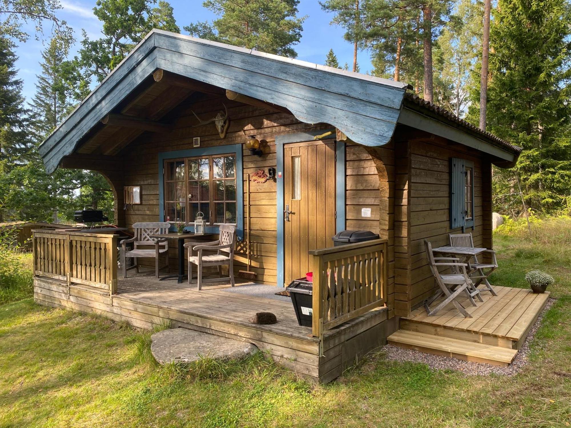 Timrad Stuga I Kanten Av Skogen Med Spa Moejlighet Mullsjö المظهر الخارجي الصورة